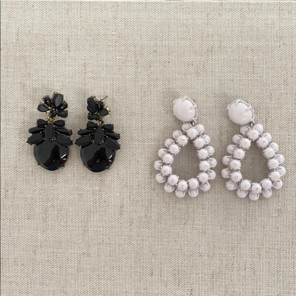 J.Crew & BaubleBar Statement Earring Bundle Designer Jewelry Set
